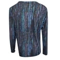 thumbnail image 5 of IROINID Hauts à Manches Longues pour Femmes Imprimé Printemps Col Rond Tee-Shirt de Détente, Bleu, 5 of 5