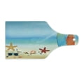 thumbnail image 2 of Seashells Cutting Board, Holiday Theme Sunglasses Beach Summer Surfboard Daytime Sunny Starfish Seashells, Tempered Glass Cutting and Serving Board, Wine Bottle Shape, Multicolor, by Ambesonne, 2 of 5