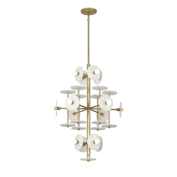 Royal Gold 15 Light Chandelier from the Amani Collection