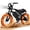 Black, variant on Retro Electric Bike for Adults, 1800W Peak Over 28 MPH(Unlock to 32MPH) EBike, 48V 13Ah Battery, 20" Fat Tires Electric Bicycle，White Electric Motorcycle