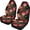 Rose Pattern, variant on Psesaysky Cow Sunflower Vehicle Seat Covers, 2 Pack Front Seat Cover Stretch Breathable Polyester Automotive Interior Decorative Accessories
