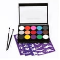 thumbnail image 4 of Face Painting Makeup Kit, Child Friendly 15 Colors Body Paint Makeup  for Home, 4 of 8