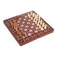 thumbnail image 4 of Juego de ajedrez de madera 3 en 1, juego de ajedrez magnético plegable contemporáneo de madera, tablero de ajedrez S SM SunniMix tablero de ajedrez plegable, 4 of 8