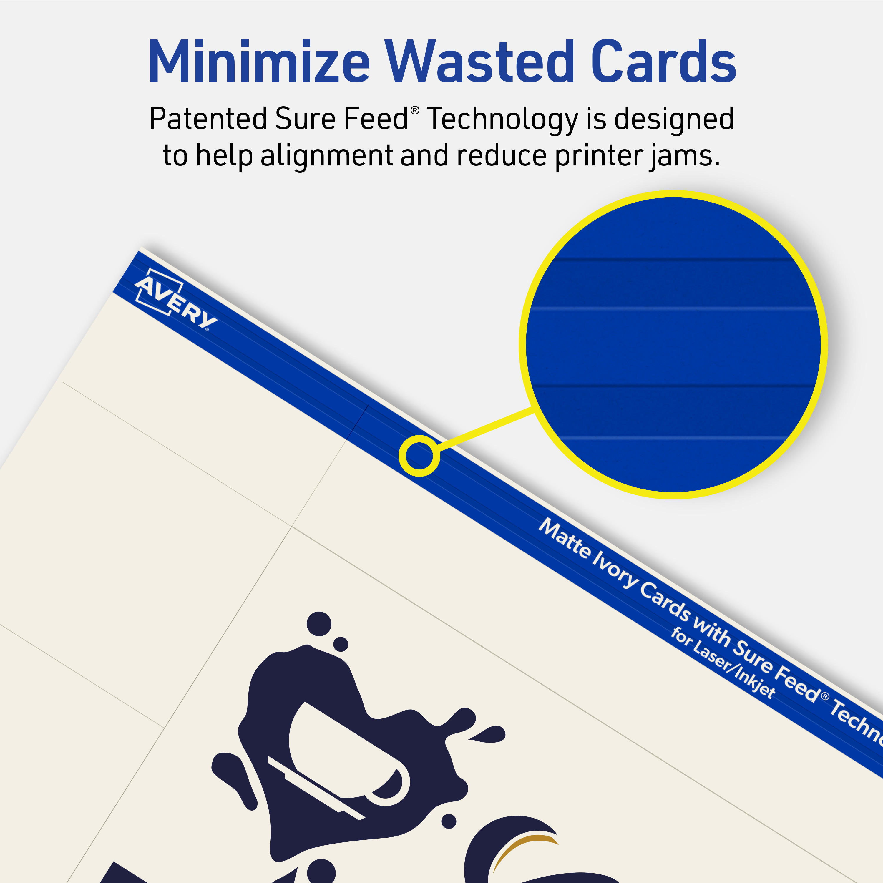 Avery Printable Rectangle Cards, 3" x 5", Matte Ivory, 150ct
