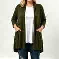 thumbnail image 5 of FchengtaiS Women's Long Sleeve Cardigan Lightweight Casual Open Front Cardigans Fall Trendy Loose Outerwear with Pockets, 5 of 6