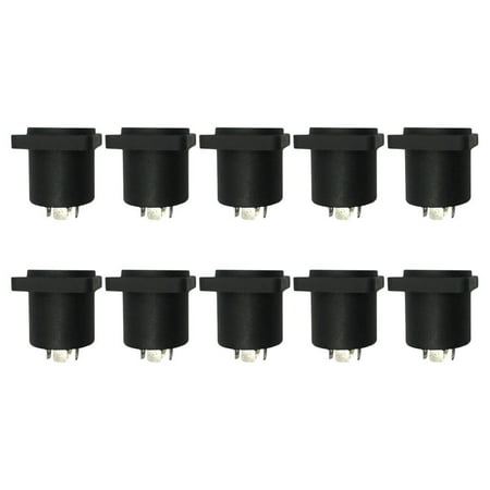 

10pcs Speaker Box Jack Board Socket Sound Box Socket Square Stage Box Socket