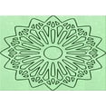 thumbnail image 1 of Ahgly Company Indoor Rectangle Patterned Mint Green Area Rugs, 2' x 4', 1 of 6