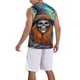 thumbnail image 2 of Sikiie Cartoon Pumpkin Skull Basketball Jersey Reversible Men's Mesh Athletic Sports Shirts Training Practice S-4XL3X-Large, 2 of 6