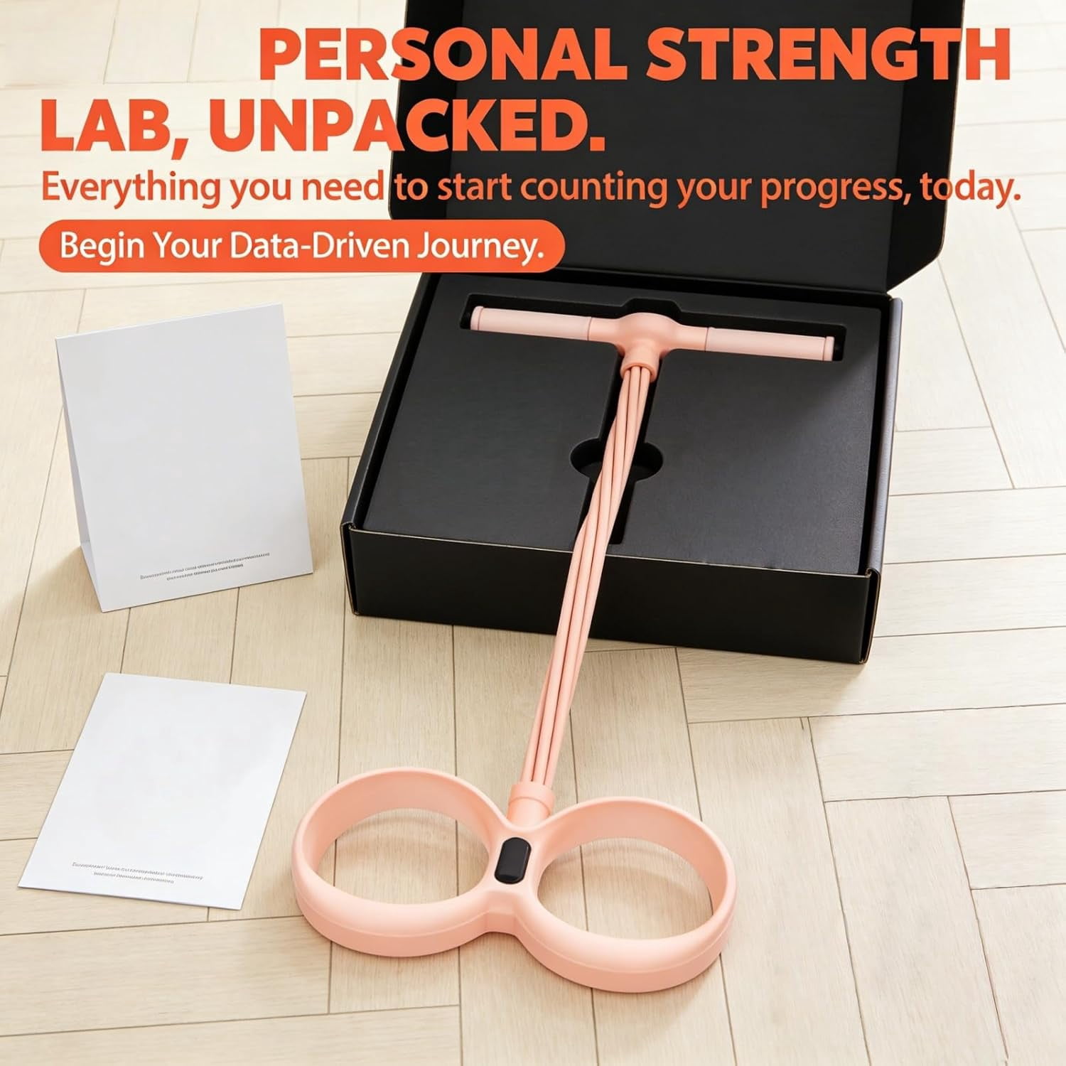Smart Foot Pedal Puller, 6 Tube Pedal Puller Resistance Band with Digital Counter & Handles, Multifunctional Pedals Pullers Resistance Rope, for Full Body Stretching & Yoga