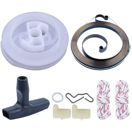 Chainsaw recoil starter spring pulley handle rope rotor pawl | Walmart ...