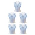 thumbnail image 2 of maskred Sturdy And Durable Lace Applique With 3D Beads And Rhinestones With Materials Are Sturdy And Durable Multiple Colors Light purple B 5Set, 2 of 6