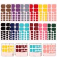 thumbnail image 2 of 12 sábanas pegatinas para uñas de los pies decoraciones exquisitas calcomanías de uñas cubiertas de uñas del dedo del pie, 2 of 5