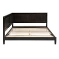 thumbnail image 3 of Full Size Daybed, Solid Wood Sofa Bed with Two-Side Rails, Day Bed Frame for Bedroom Living Room, No Box Spring Needed, Espresso, 3 of 10