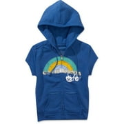 Juniors' Cap-Sleeve Active Hoodie