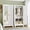 Mirror-white, variant on RIETERN Metal Armoire Wardrobe Closet, 71" Tall Bedroom Closet with Mirror, 2 Drawers, Adjustable Shelves, and Hanging Rod, Steel Clothes Closets and Storage, for Bedroom White