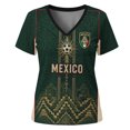 thumbnail image 6 of 2026 New Mexico Soccer Jersey Adult, Mexican Jersey Soccer T-Shirt, Mexico National Team Pattern V-Neck Short Sleeve Athletic Casual Football Top for Adult, 6 of 6