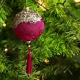 thumbnail image 4 of XWSHYW Adornos Colgantes Adorno Navideño con Forma de Farol Dorado y Perlado de Terciopelo para Árbol de Navidad, 4 of 6