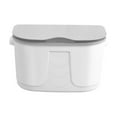 thumbnail image 3 of Kitchen Trash Can, Step-On Garbage Can with Lid, Tall Kitchen & Bathroom Trash Can, Small Office Waste Bin, White - Xuniizn, 3 of 7