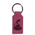 thumbnail image 3 of Keychain - Rectangle - Coiled Snake - Leather, 3 of 4
