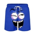 thumbnail image 5 of ibiyuan Mens Swim Trunks 3d Cartoon Smile Face Lightweight Swimming Board Shorts Elastic Waist Mens Bathing Suits Built-In Swim Underwear, 5 of 5