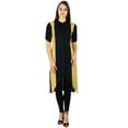 thumbnail image 2 of Bimba Womens Asymmetrical Kurta Regular Khadi Cotton Kurti Tunic Formal Clothing, 2 of 8