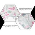 thumbnail image 2 of 1 Pc Glass Candlestick Ornament Flamingo Printing Scented Candle Holder Vintage Style Desktop Decoration for Home Office Without Candle, 2 of 3