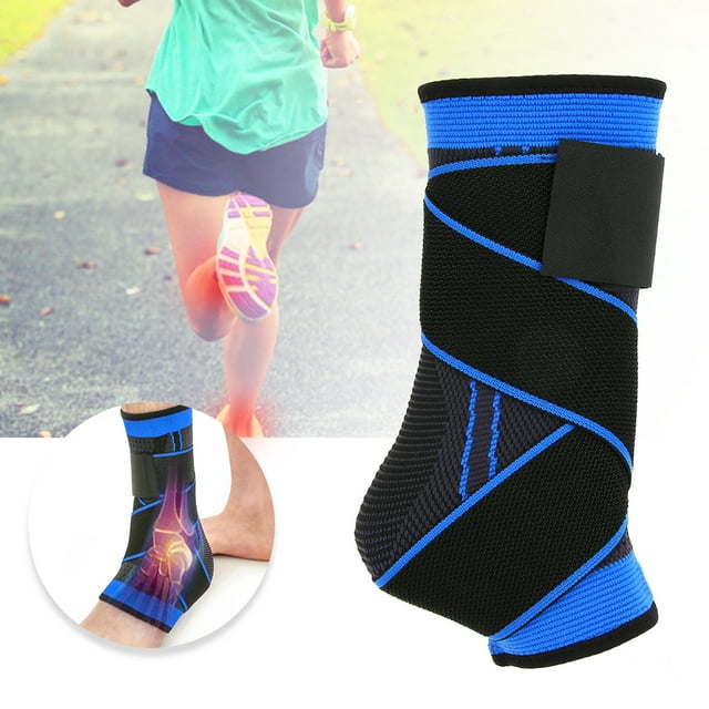 Orthèse de Cheville, Orthèse de Cheville, Chaussettes de Compression Femmes Hommes Élastique Absorption des Chocs Orthèse de Pied Construction Pressurisée pour Prévenir l'Éversion et l'Inversion
