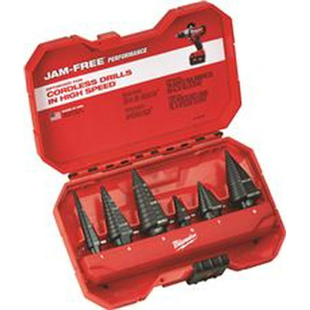 - Milwaukee 6-Piece Step Drill Bit Set