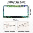 thumbnail image 7 of Aluminum License Plate Frame 2 Pack Car Exterior Accessory Car Tag Holder for Front Rear Plates Cars Decor Black Cat and Irises, 7 of 7