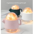 thumbnail image 2 of Kettle Shape Essential Oil Diffuser, Himalayan Crystal Salt Stone Humidifier, Ultrasonic Aroma Diffusers Humidifier Include Salt Stone, Colorful Lights for Home Bedroom Gifts., 2 of 6