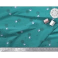 thumbnail image 2 of Soimoi Green polyester Crepe Fabric Scared Geometric Galaxy Print Fabric by the Yard 42 Inch Wide, 2 of 3