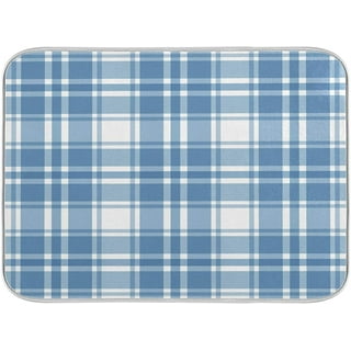 Dish Drying Mat For Kitchen Counter,Red Truck Buffalo Check Plaid  Microfiber Absorbent Dishes Drainer/Rack Pads 18X24 Inch - Yahoo Shopping
