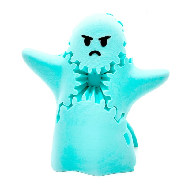 3D Printed Ghost Gear Cube Puzzle Toy Adorable Spooky Design For All Ages Collectible Fun Gift Idea Plastic Color C C