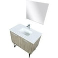 thumbnail image 6 of Lexora Home Lancy 36" Single Quartz Top Bathroom Vanity with Faucet and Mirror, 6 of 16