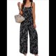 thumbnail image 1 of Bohemios Informales de Verano para Mujer, de Pierna , Holgados, con Estampado Floral y Bolsillos. Negro S, 1 of 10