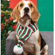 thumbnail image 2 of Bufanda grande para perro JAMW cuello diadema de Navidad rojo verde blanco talla M, 2 of 5