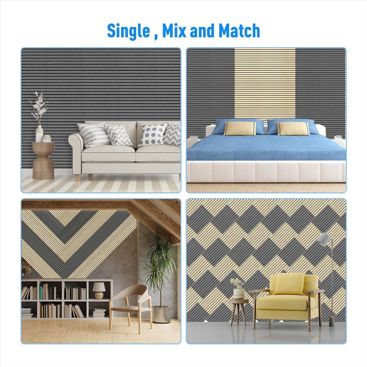12 PCS Sound Proof Acoustic Panels, 14X12X0.4 Inch for Room, Office