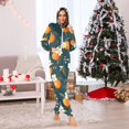 thumbnail image 7 of FORMRS Onesies Pajama for Adults Unisex Hoodie Winter Jumpsuit One Piece Sleepwear, Sizes S-2XL, Floral Oranges, 7 of 7