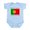 Sky Blue, variant on CafePress - Half Portuguese Body Suit - Baby Light Bodysuit, Size Newborn - 24 Months