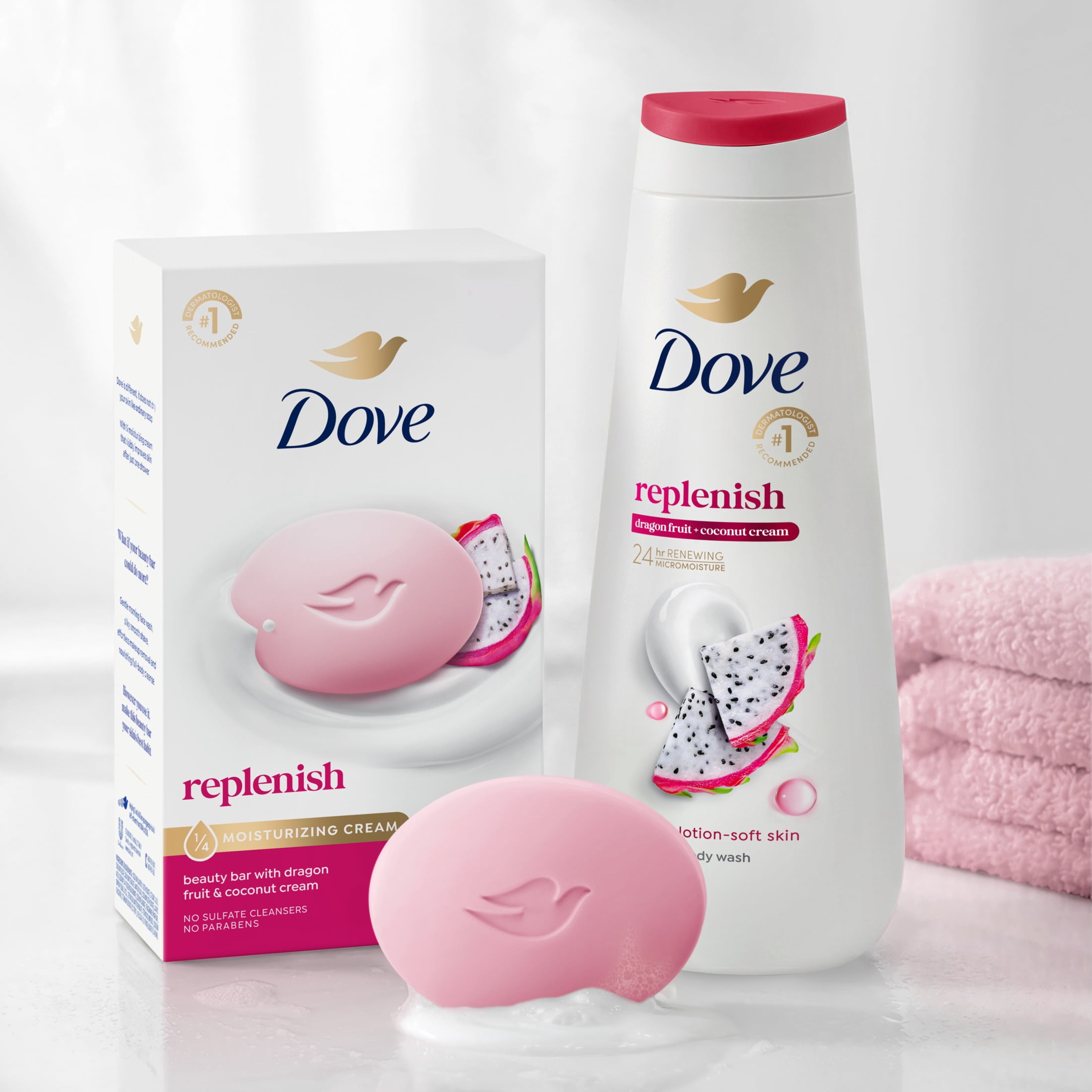 (8 pack) Dove Bar Soap For Deep Nourishment Dragonfruit For Calm, Replenished Skin, 3.75 oz 4 Bars