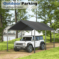 thumbnail image 3 of Grezone Carport L20 x W10 x H9.2 Ft Heavy Duty Portable Garage Car Tent All Season UV Resistant Canopy, 3 of 11