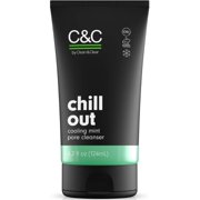 C&C by Clean & Clear Chill Out Cooling Mint Pore Facial Cleanser, Oil Free, Minty Fresh, Removes Dirt and Oil, Face Wash