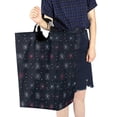 thumbnail image 4 of Yayeee Freestanding Laundry Hamper with Handle Collapsible Large Storage Basket for Clothes, Starry Night Pattern, 4 of 7