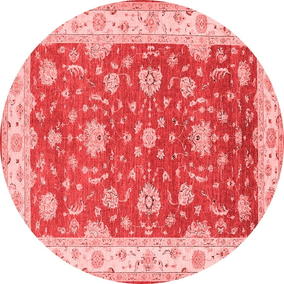Ahgly Company Indoor Round Persian Red Traditional Area Rugs, 3' Round