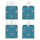 thumbnail image 2 of Balery Cartoon Whale Porta Pañuelos de Cuero con Estampado – Funda Moderna Cuadrada para Caja de Pañuelos, Dispensador 5x5x5'', 2 of 7