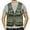 Green, variant on Aayomet Vest for Men Field Pofessional Emergency Field Fishing Multi Pocket Vest (Black, L)