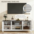 thumbnail image 5 of Erinnyees 66" Farmhouse TV Stand, Modern TV Console with Adjustable Shelves & Storage Cabinets, Long TV Stand for Living Room, Home Entertainment Center for 75 Inch TV, 5 of 7
