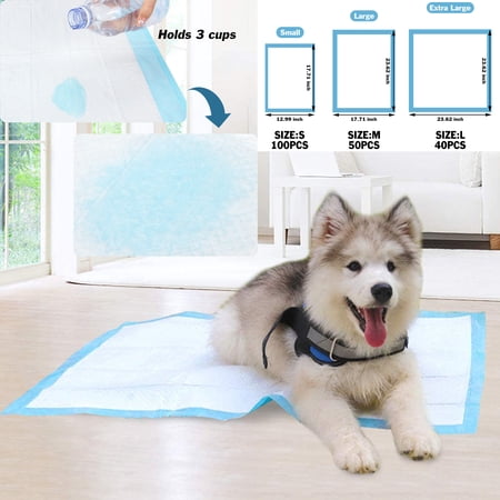 KingShop Disposable Dog Training Pee Pads Ultra Absorbent Diaper Cage Mat Unscented Disposable Underpads for Puppy Large Pet
