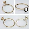 thumbnail image 4 of Towel Ring Antique Brass Hand Towel Holder Bathroom Accessories Brushed Shower Towel Hanger Round Wall Mounted, 4 of 5