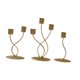 thumbnail image 4 of Candelabro 3x, decoración de mesa de año Nuevo, Mostrador de cocina, Club de Acción de Gracias, candelabro de granja Oro curvado, 4 of 9